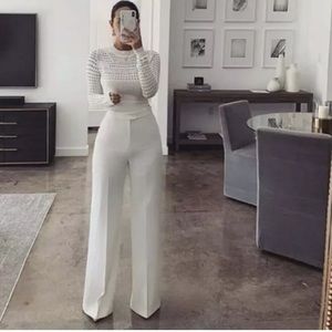 Zara Flared White Trouser